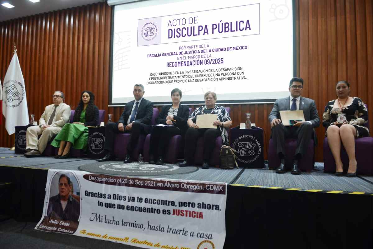 Fiscalía CDMX ofrece disculpa en el caso de la desaparición de Julio César Cervantes tras omisiones y donación indebida del cuerpo