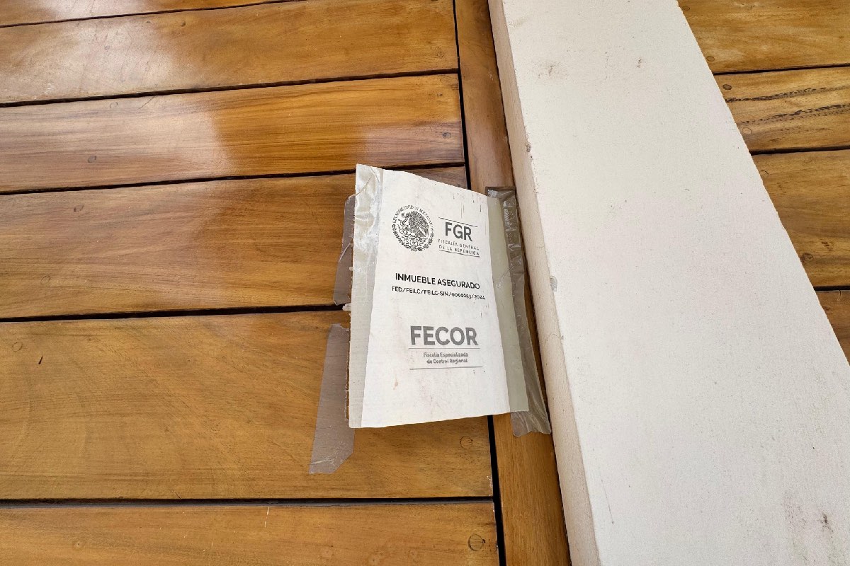 finca sigue asegurada por la Fiscalía General de la República