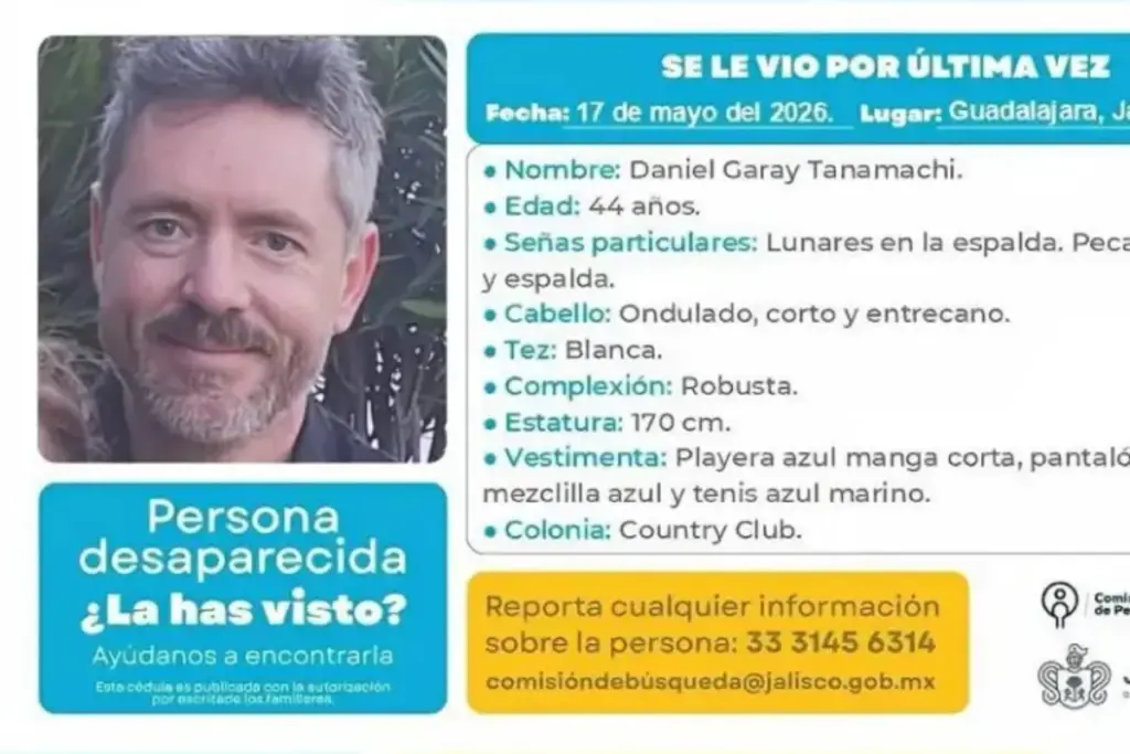 Datos acerca de la desaparición de Daniel Garay.