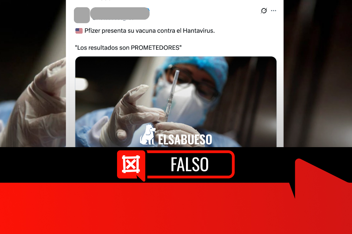 Es falso que Pfizer desarrolló una vacuna contra el hantavirus y que esté relacionado con COVID-19