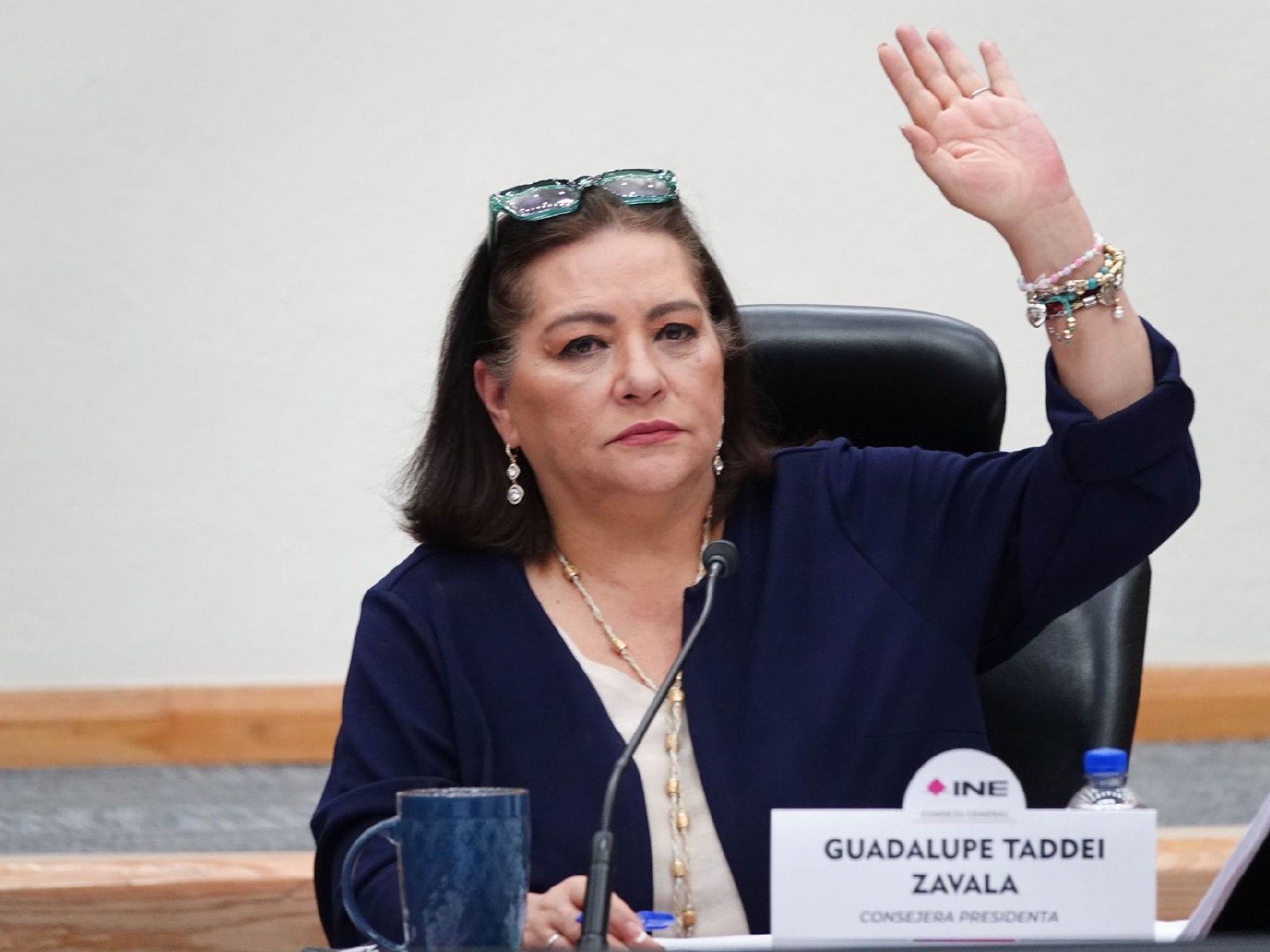 La consejera presidenta del INE, Guadalupe Taddei, pide pruebas crimen organizado elecciones. Foto: Cuartoscuro 