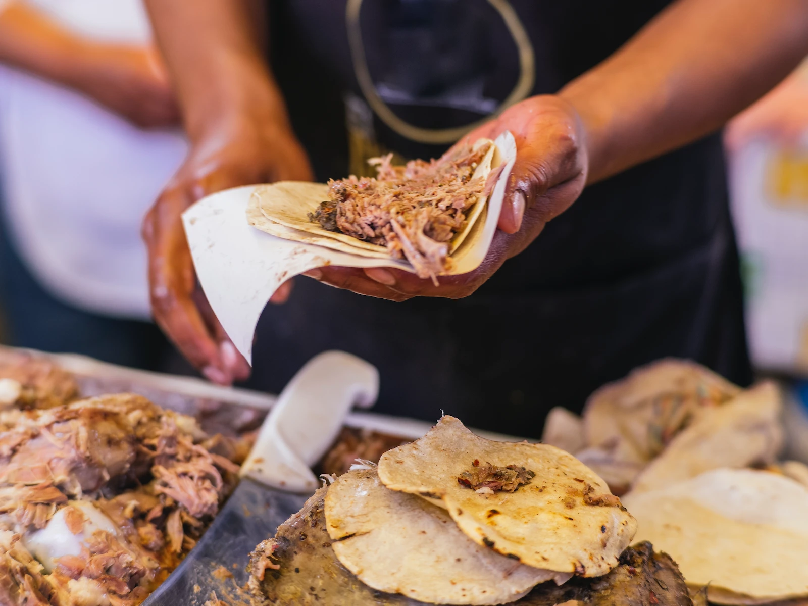 lugares para comer tacos cerca del Estadio Azteca