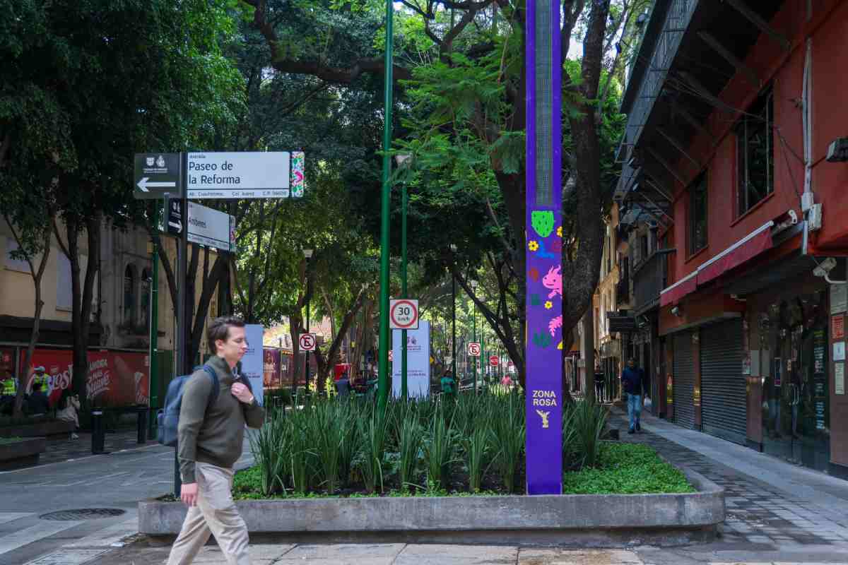 Iluminación en la Zona Rosa