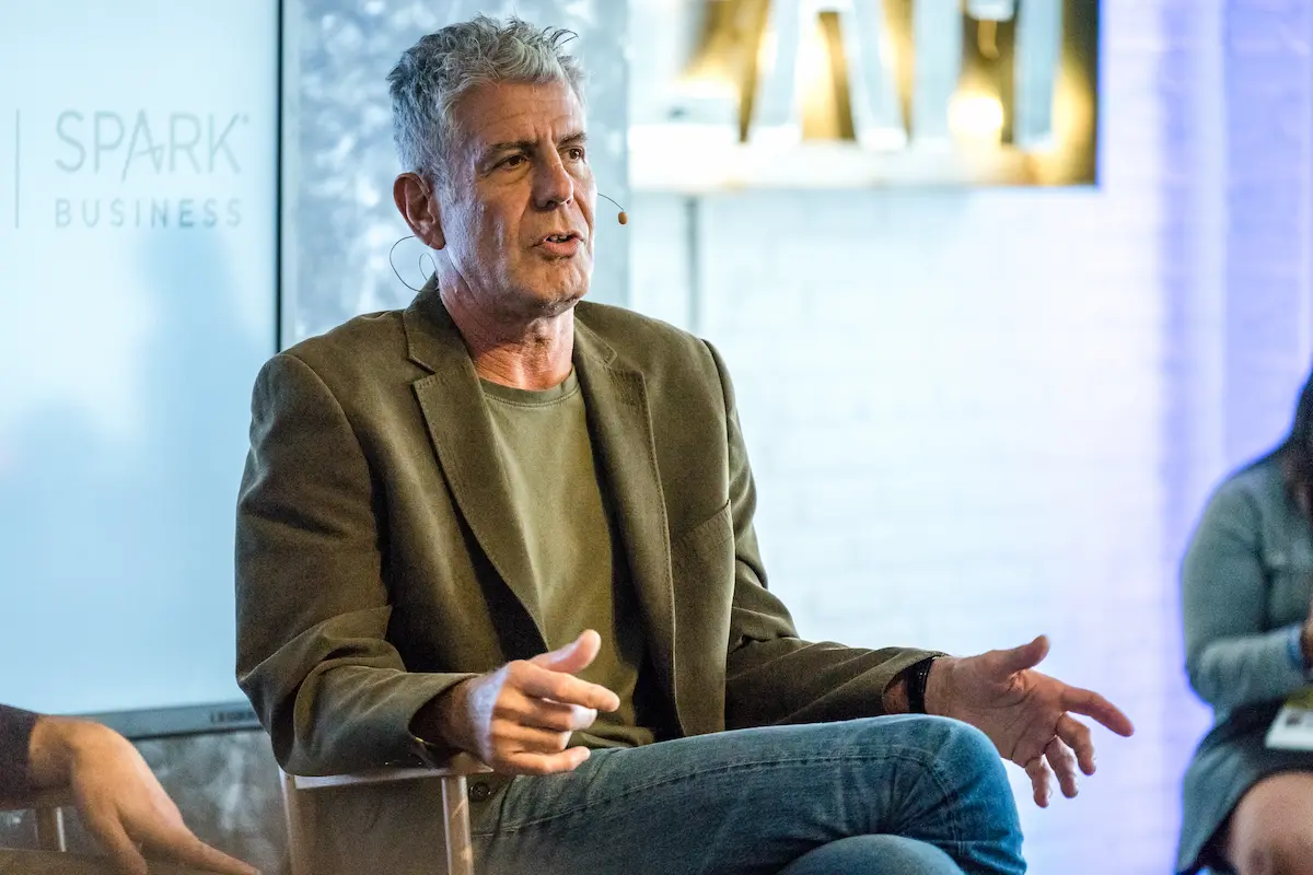 Anthony Bourdain en conferencia 