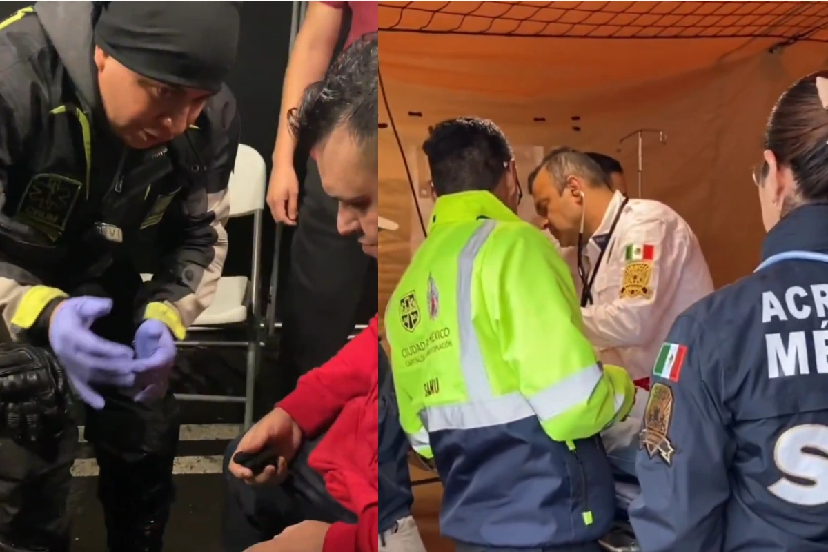Atención médica de aficionados durante festejos del mundial 