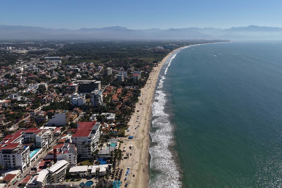 Imagen aérea de Bahía de Banderas
