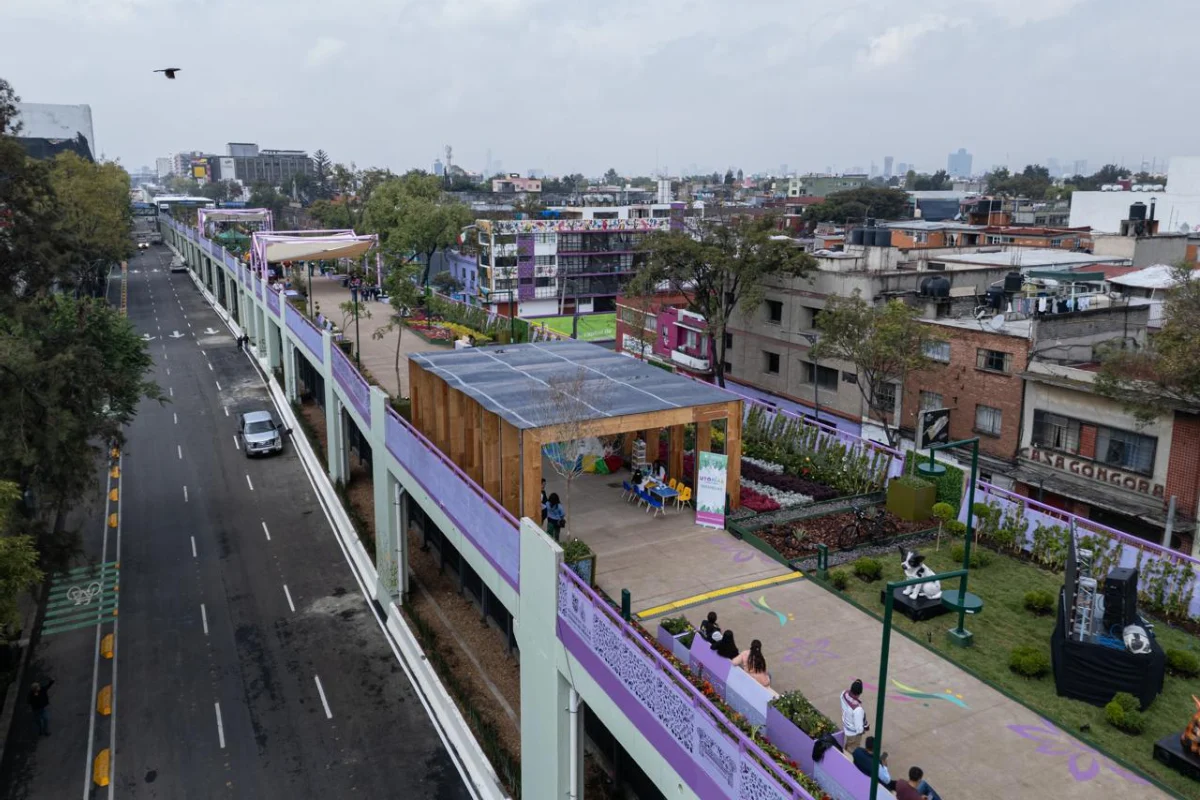 Brugada dijo que la Calzada Elevada de Tlalpan es un espacio por y para los peatones.