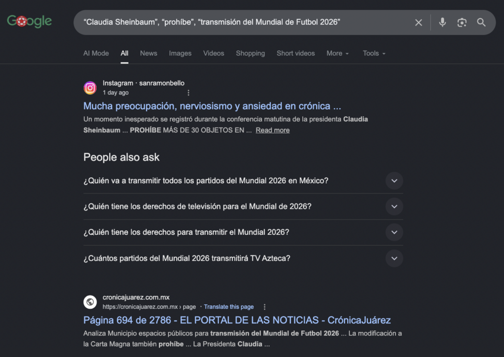 Fuente: captura de pantalla de la búsqueda avanzada en Google