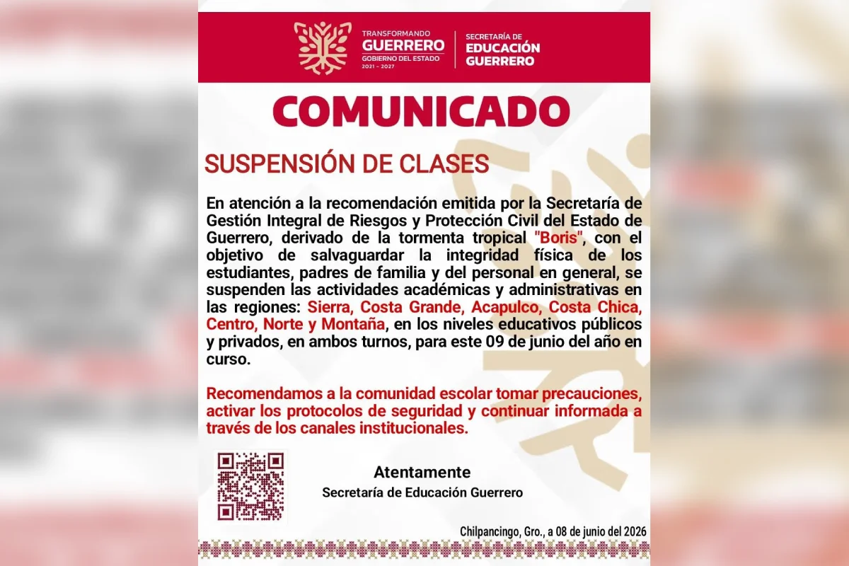 Clases Guerrero suspensión Boris