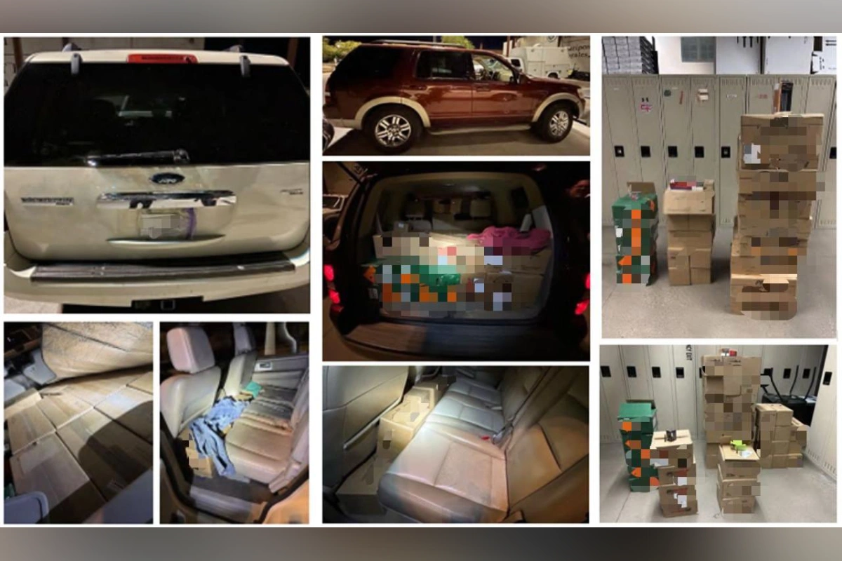 Fotos de camionetas en las que se encontró cartuchos armas