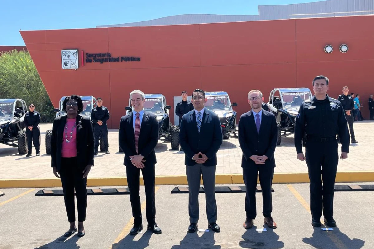 EU dona vehículos para la Policía Fronteriza de Sonora, la primera de su tipo en México