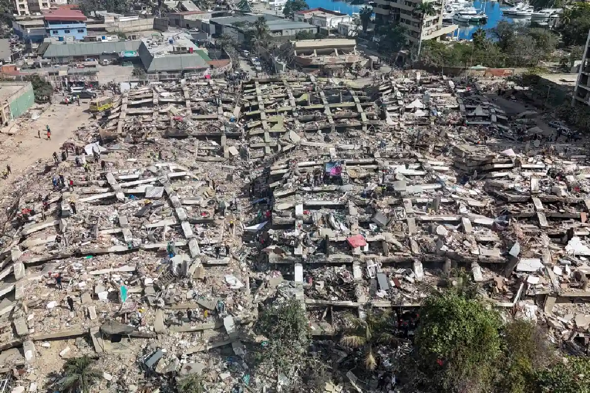 Edificios colapsados en Venezuela tras dos sismos