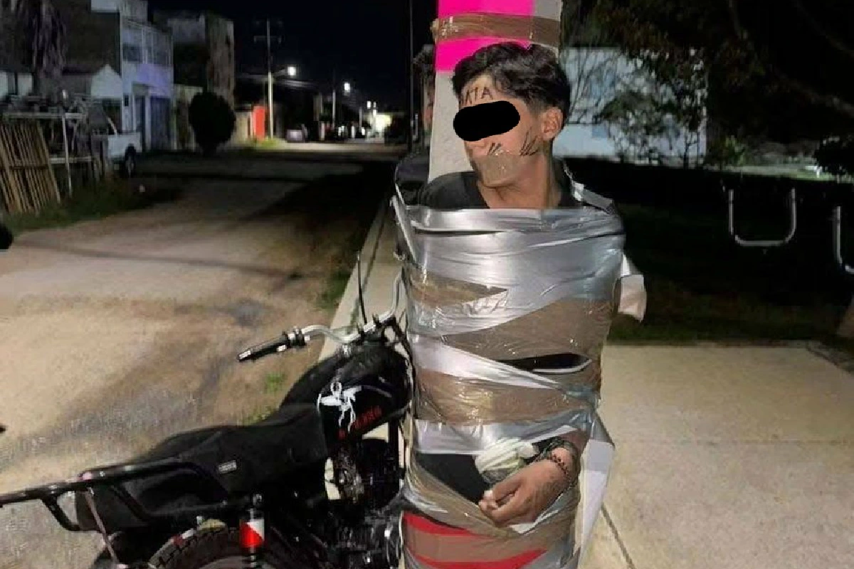 Jalisco: investigan casos de personas atadas a postes por presunto robo de motocicletas en Lagos de Moreno
