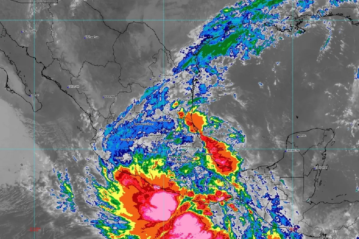 Mapa de tope de nubes de SMN