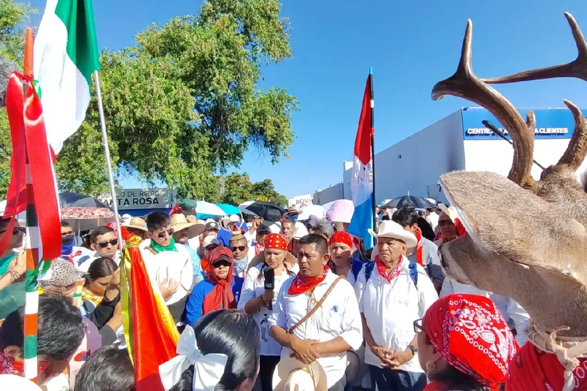Marchan en Los Mochis, Sinaloa, contra planta de amoniaco de GPO y proyecto Mexinol en Topolobampo