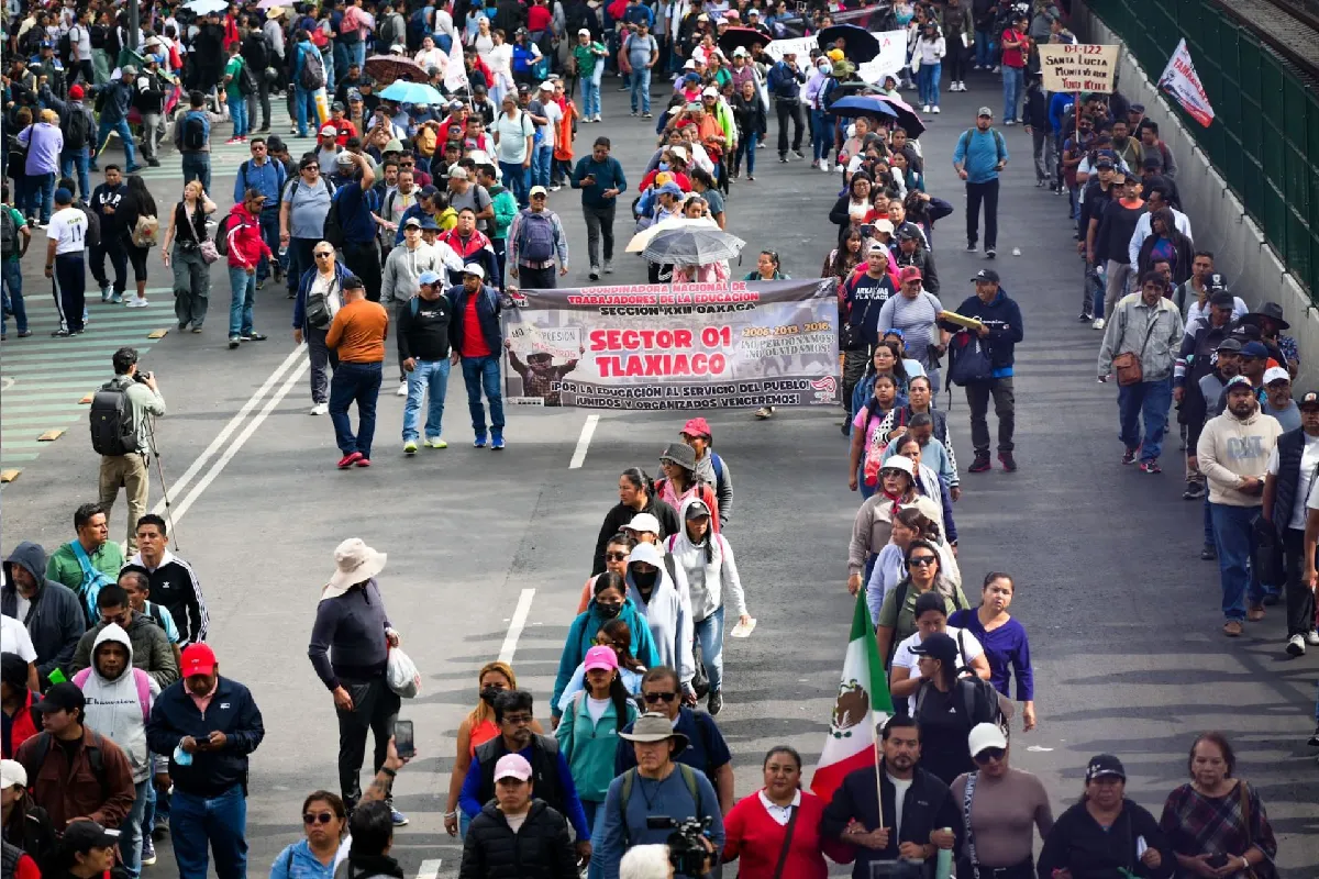 “Nos engañaron”: CNTE reprocha a Sheinbaum de incumplir promesa; amenazan con llevar protestas a Guadalajara y Monterrey