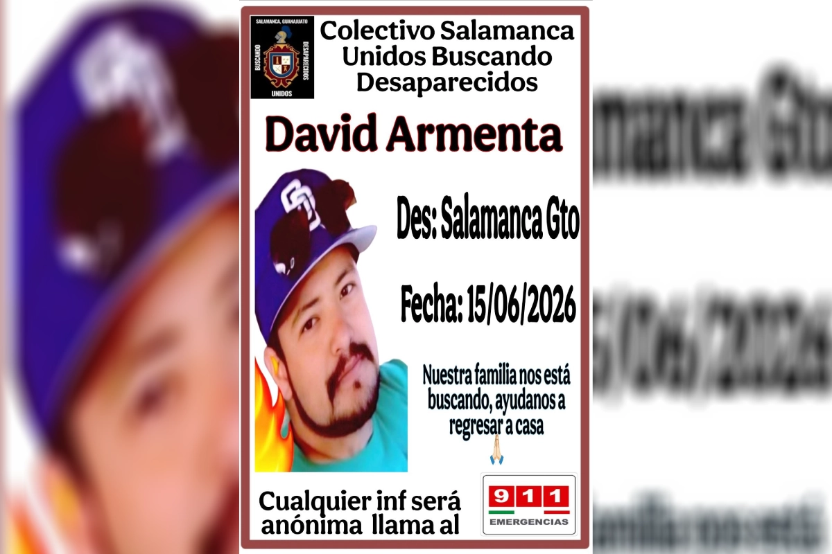 Privan de la libertad a David Armenta, hermano de joven desaparecido en Salamanca, Guanajuato