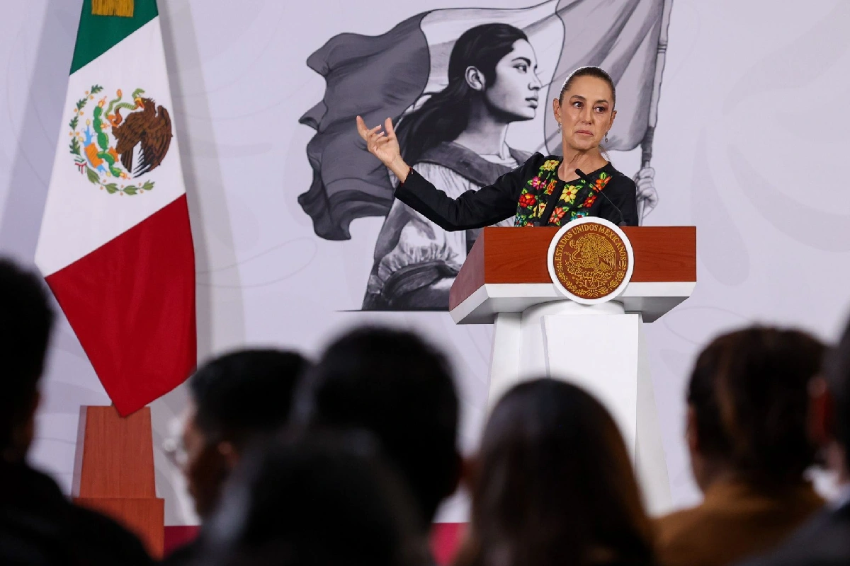 Sheinbuam durante su conferencia de prensa matutina