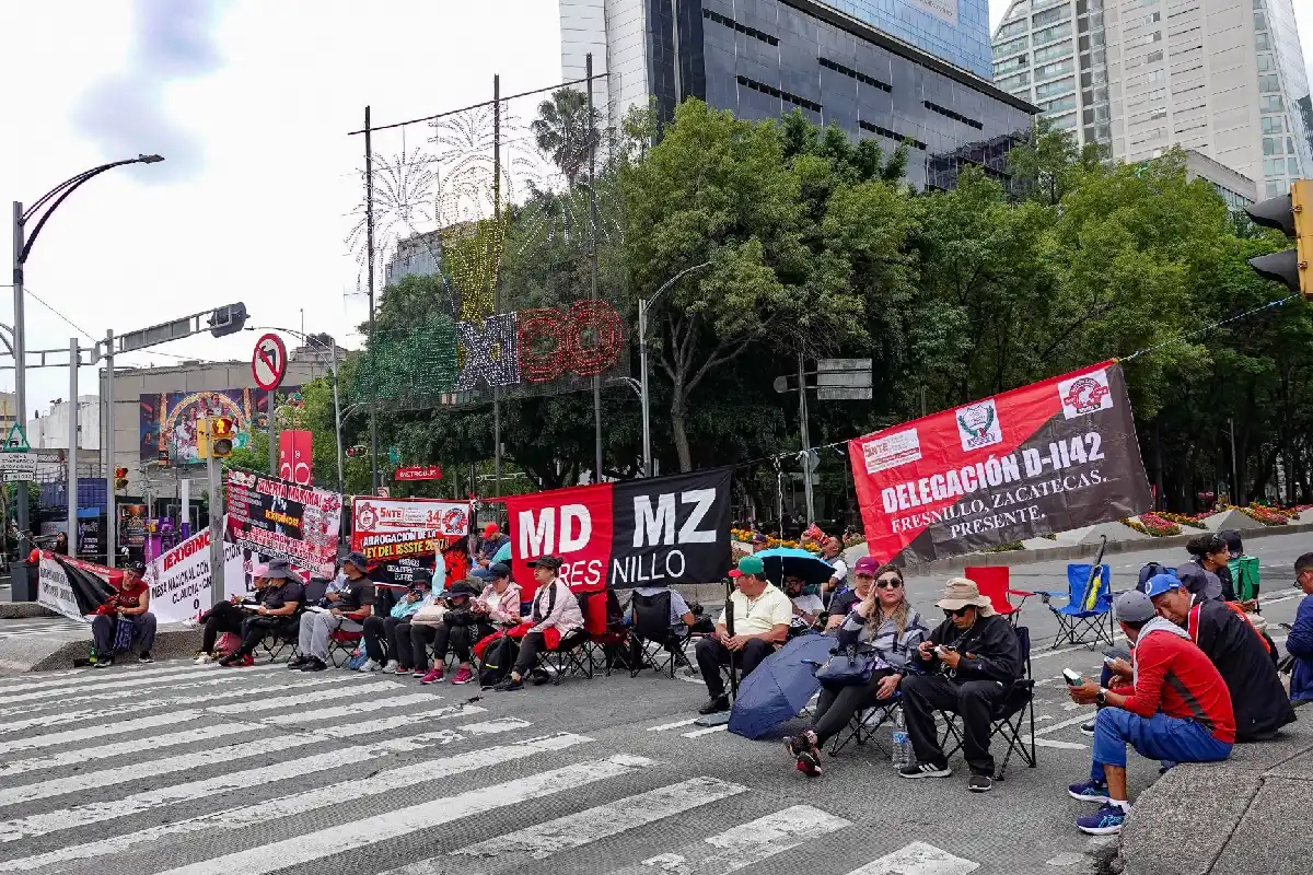 Sheinbaum cuestionó la protesta de la CNTE previo al partido de Colombia-Uzbekistán.