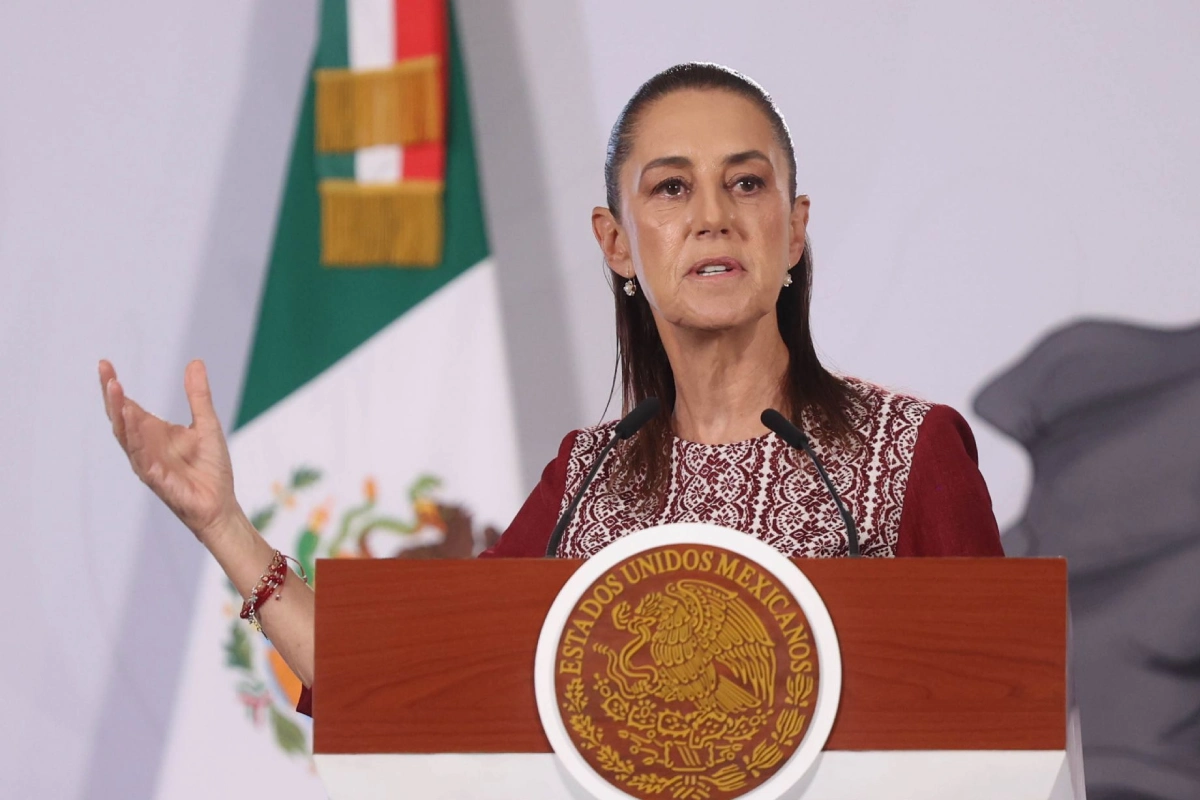 Presidenta Claudia Sheinbuam durante su conferencia de prensa matutina