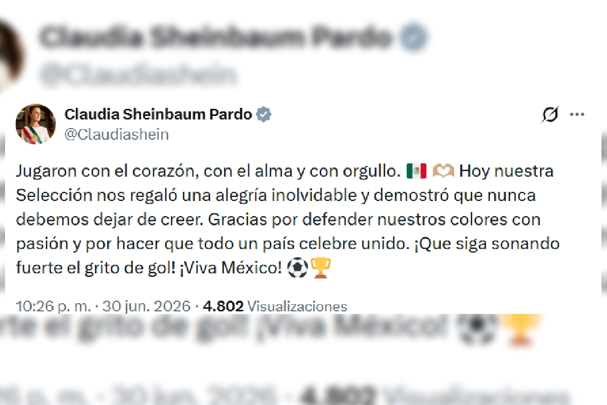 Sheinbaum felicita selección mexicana ecuador