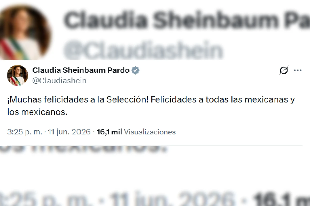 Sheinbaum felicita seleccion mexicana