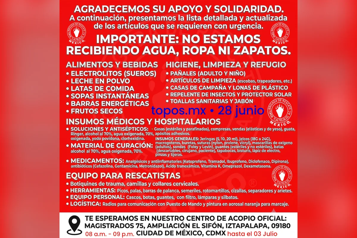 Topos ayuda Venezuela