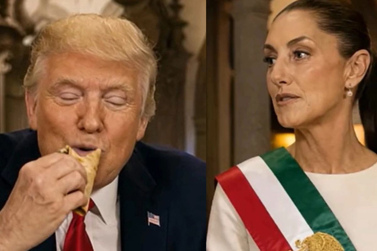 Trump incluye a Sheinbaun en un video con IA