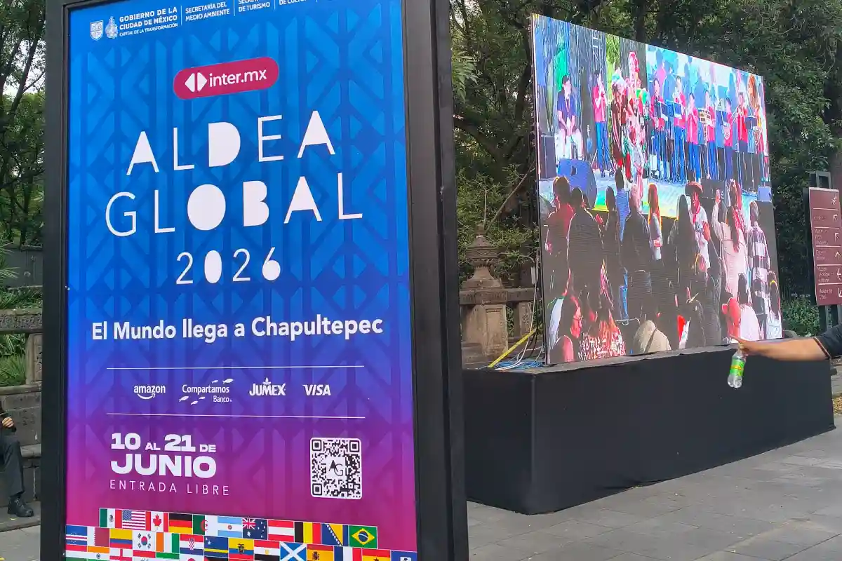 Promocionales y pantallas de un evento deportivo y cultural 