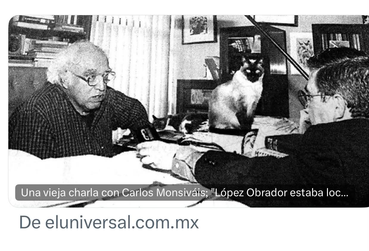 López Obrador y Monsiváis: videos e imágenes generados con IA desinforman sobre el expresidente y el escritor 