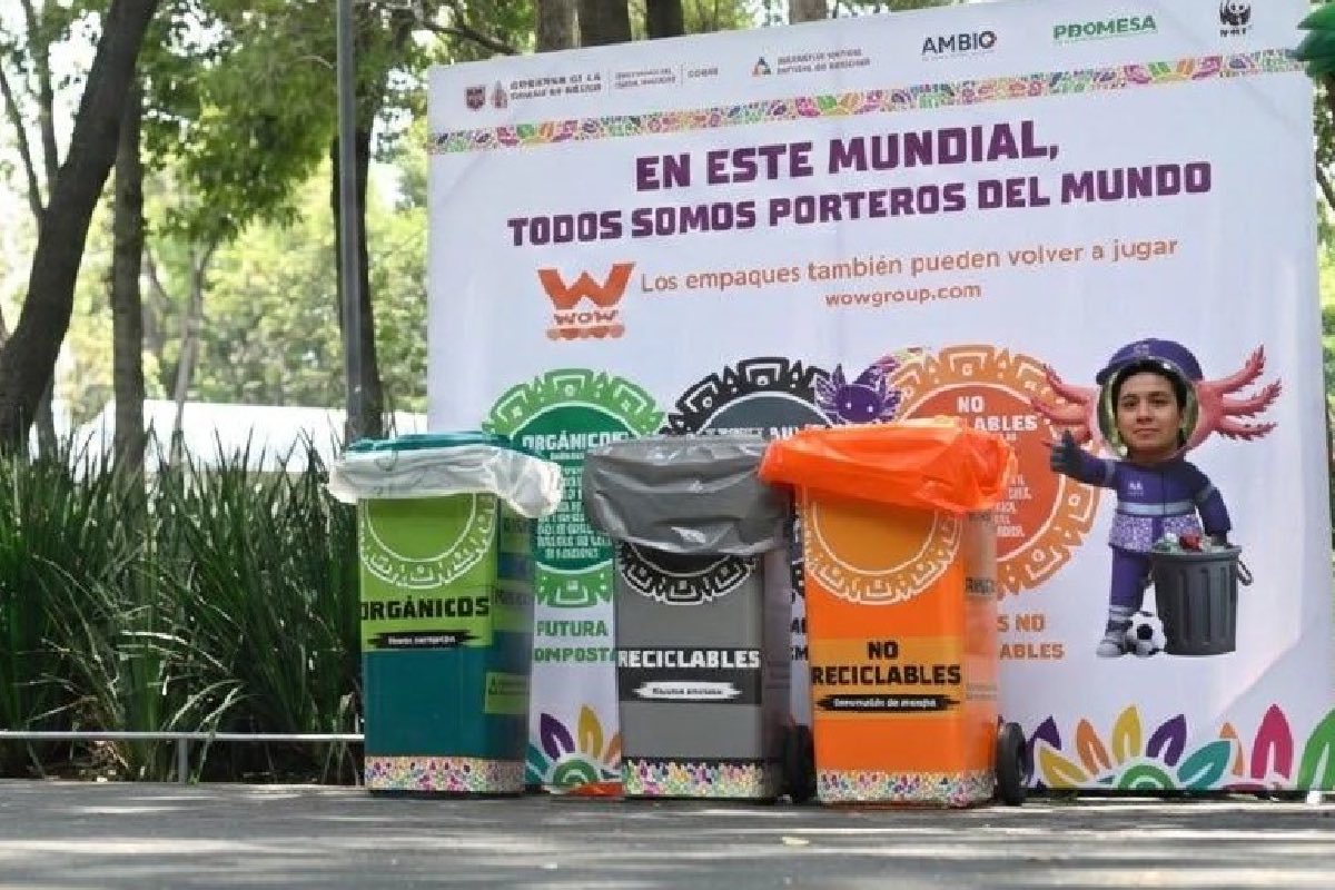 El gobierno de la Ciudad de México llama a reforzar la campaña de separación de residuos durante el Mundial 2026