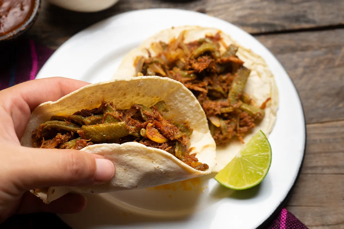 taco de chilorio