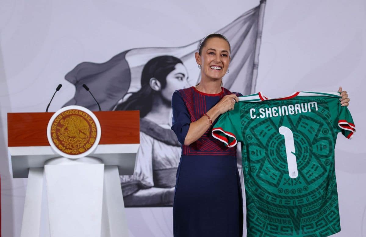 claudia sheinbaum playera seleccion mexicana