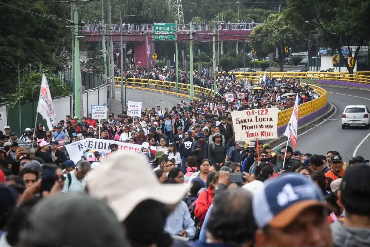 CNTE mantendrá movilizaciones; prevé protestas en Reforma y Circuito Interior este viernes