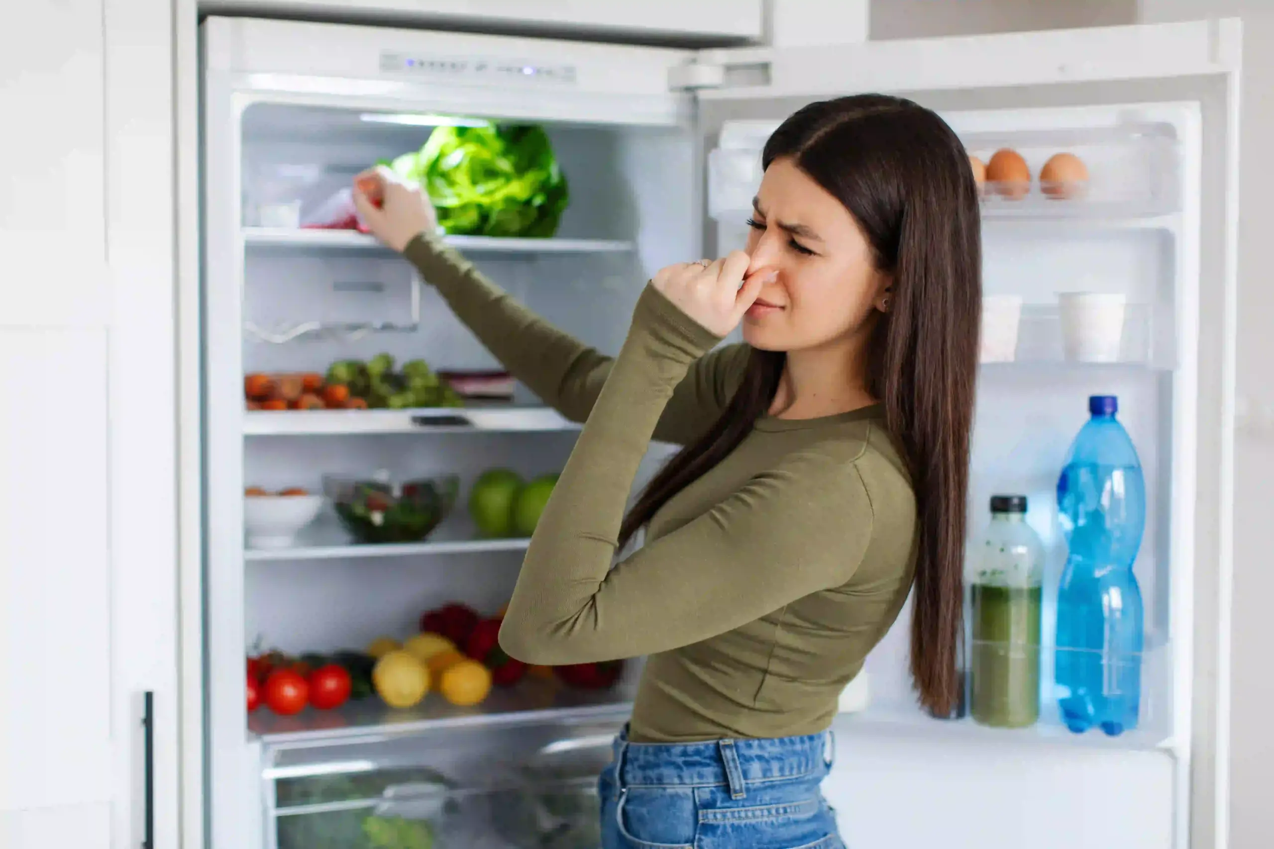 refrigerador huele mal a pesar de estar limpio