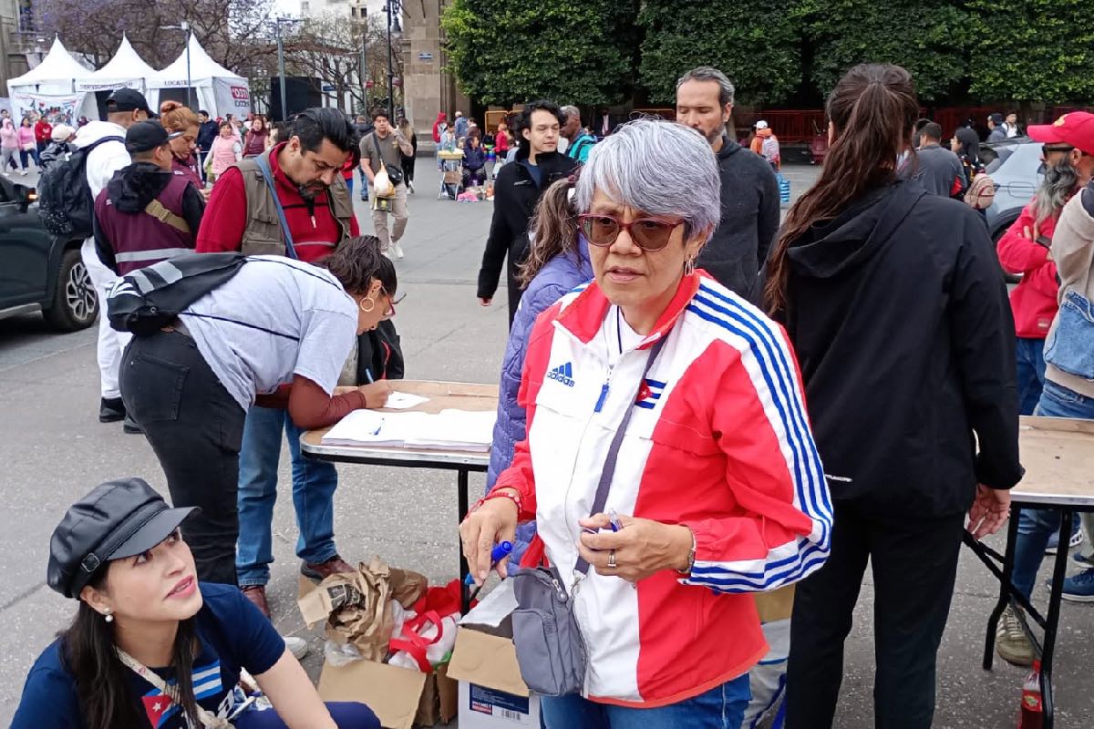 Olivia Garza, vicepresidenta de la Asociación de Cubanos Residentes en México "José Martí"