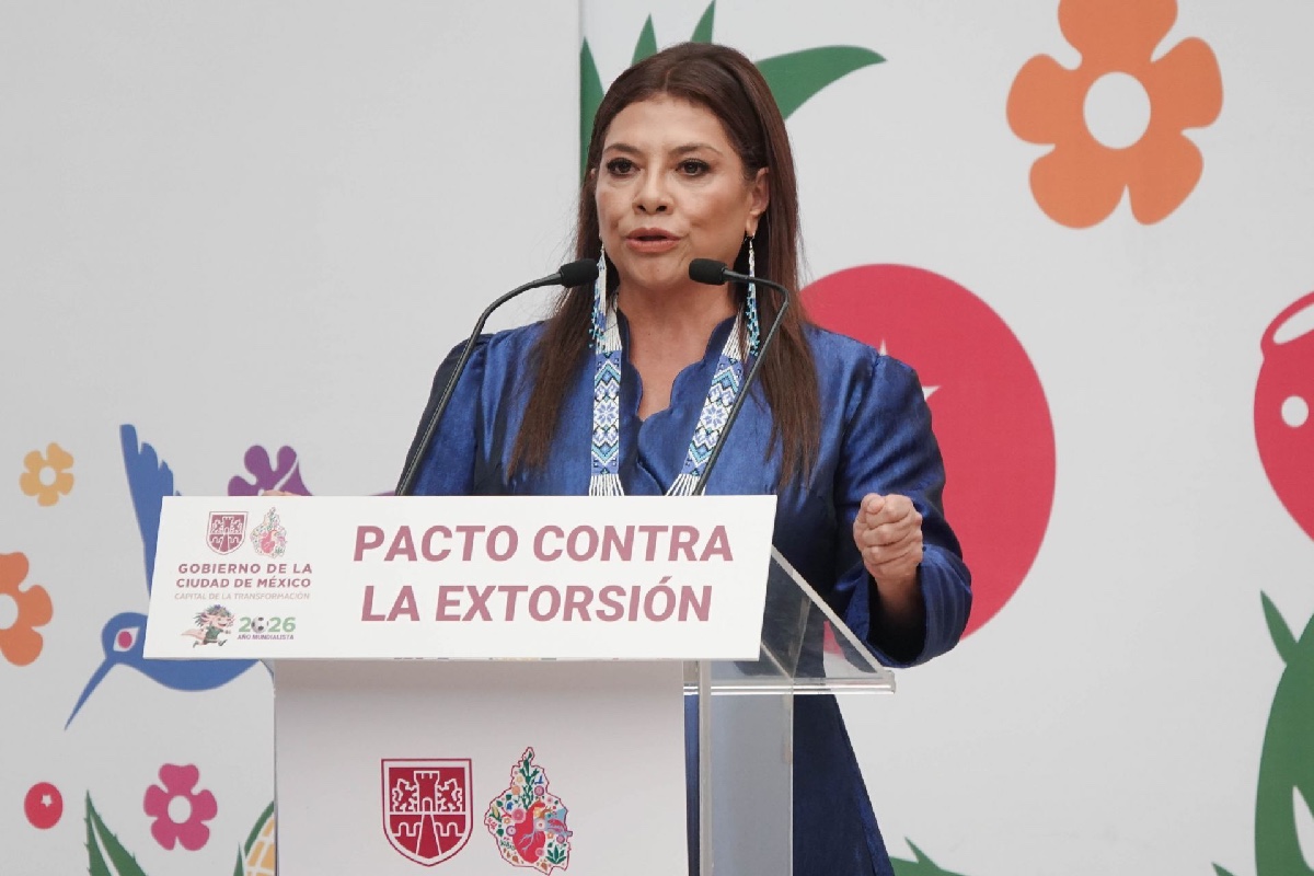 La jefa de Gobierno, Clara Brugada, reconoció en diciembre de 2025 que la extorsión es en una de las principales preocupaciones de la ciudadanía