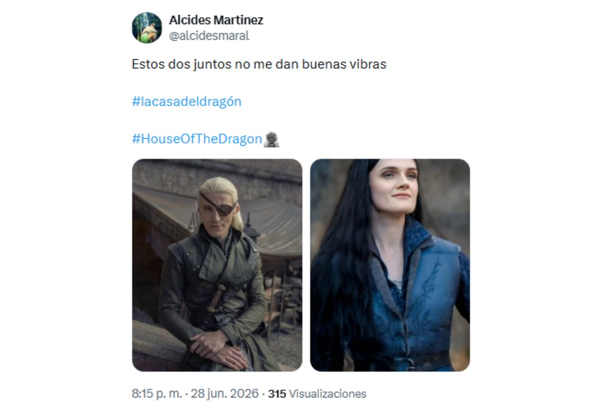 la casa del dragón 3x02 aemond alys rivers