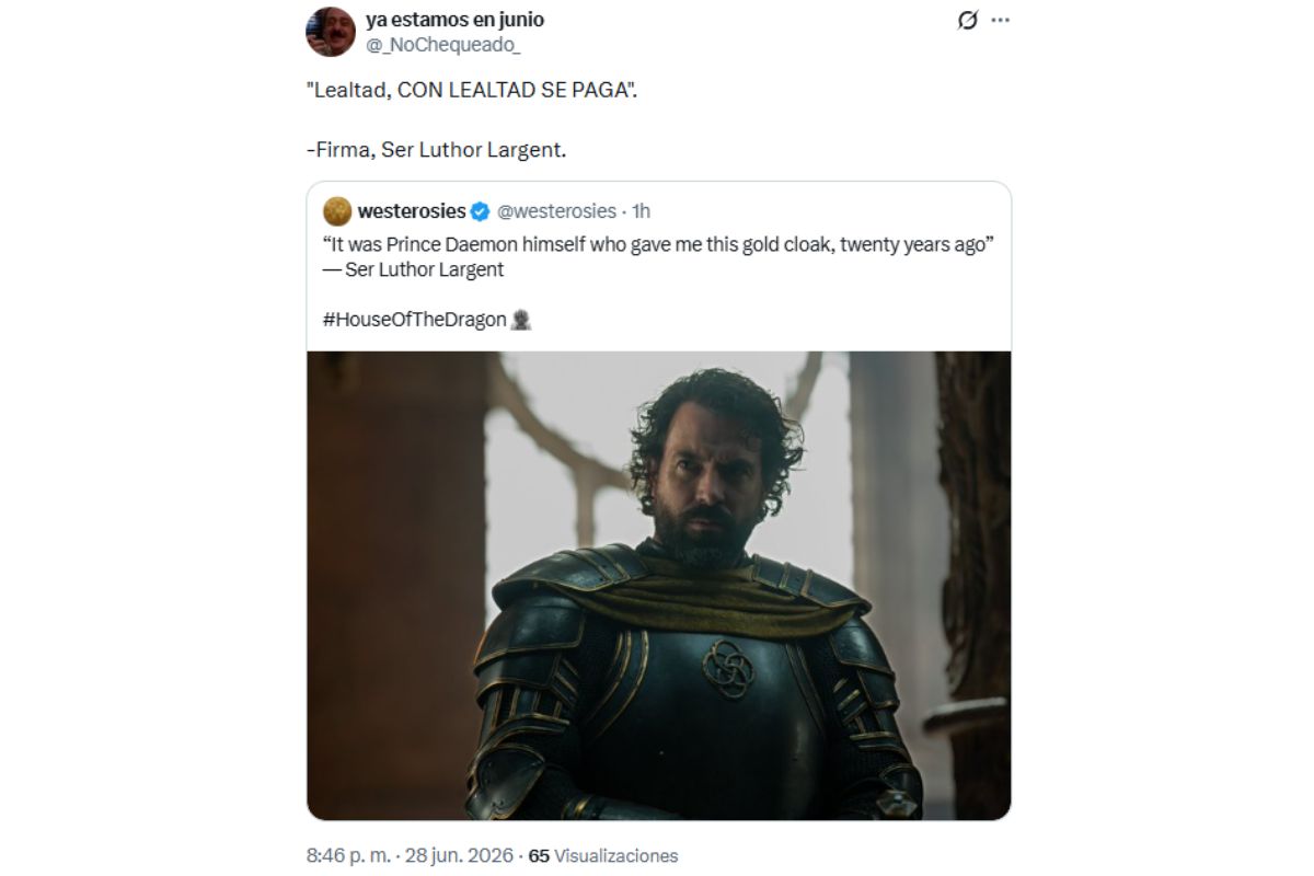 la casa del dragón 3x02 luthor largent