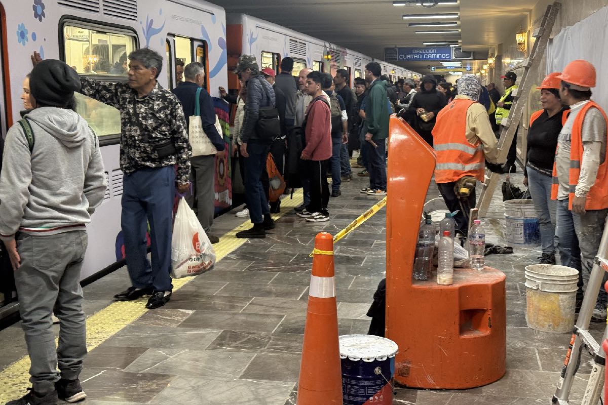 Usuarios del Metro se vieron afectados por las obras