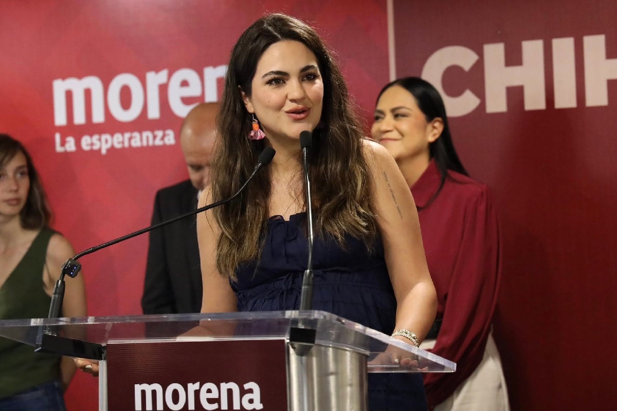Andrea Chávez, senadora con licencia de Morena