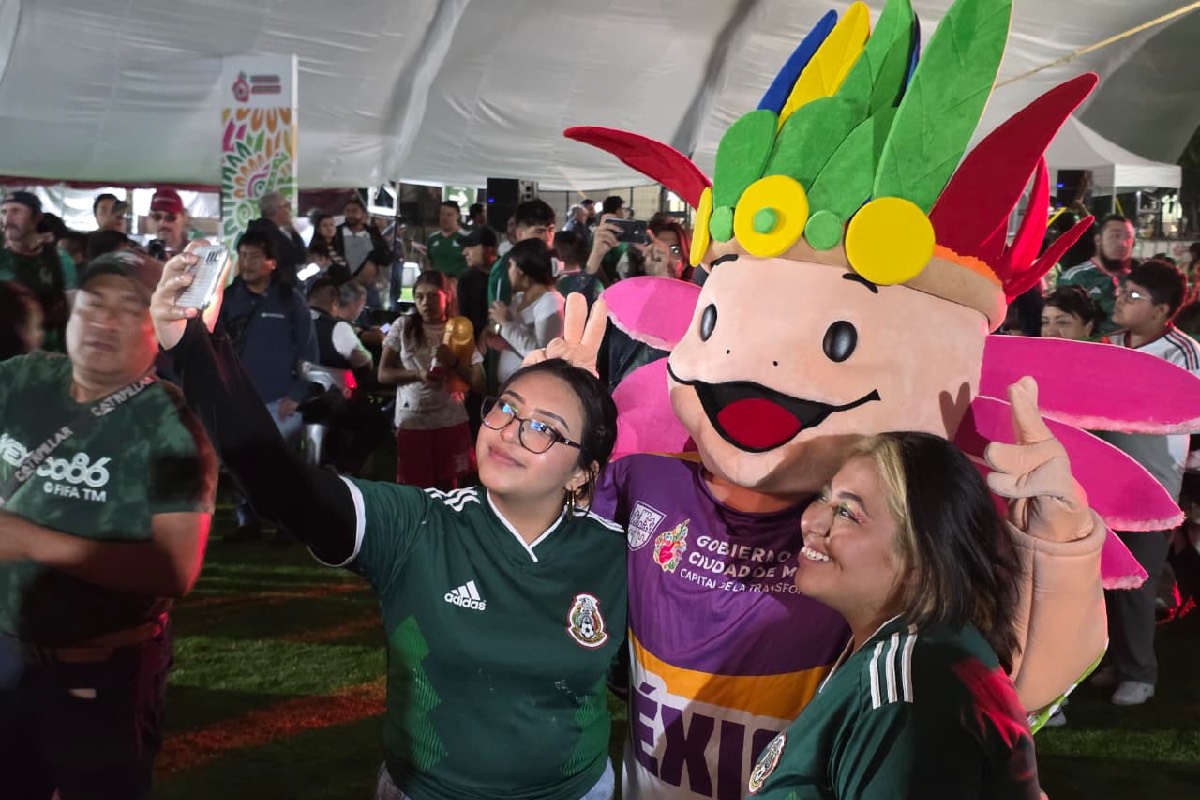 Las familias encontraron un lugar tranquilo para ver el partido de la Selección Mexicana