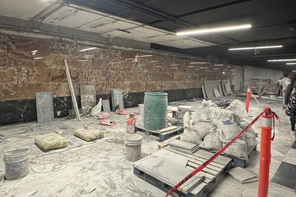 Obras en la línea 2 del Metro.