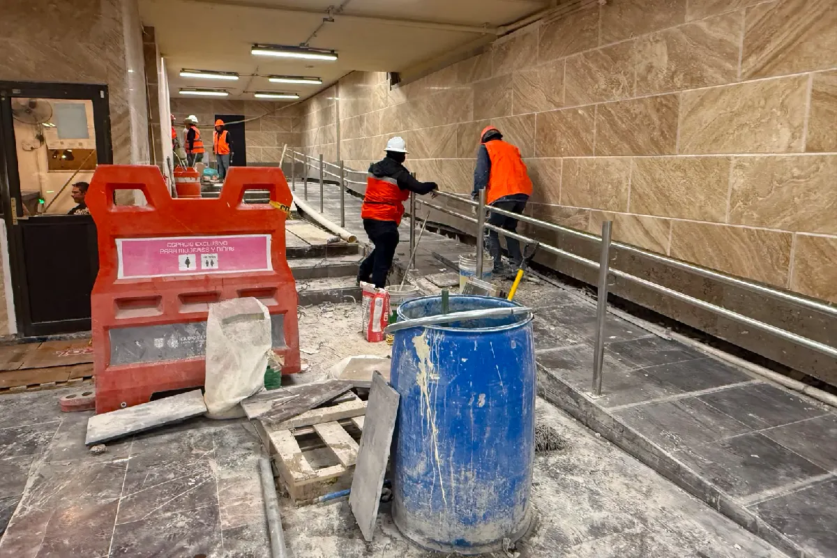 obras remodelación línea 2 metro Mundial