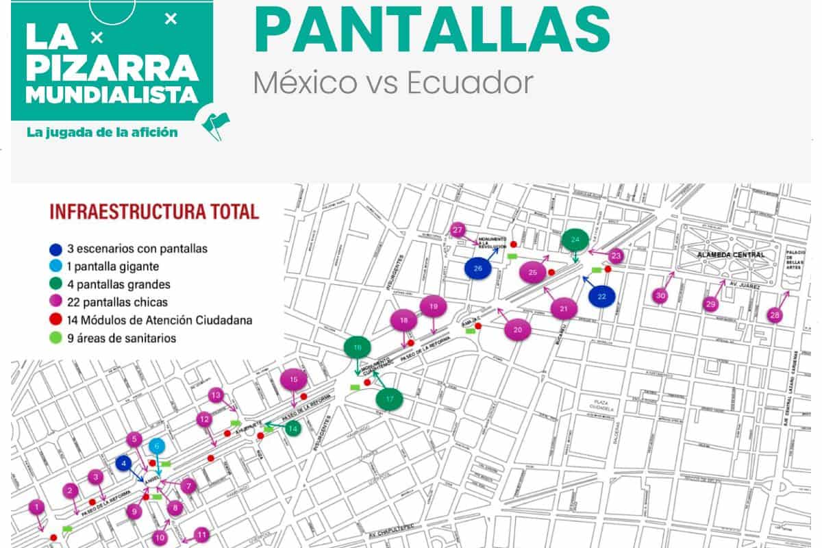 pantallas cdmx reforma mexico ecuador