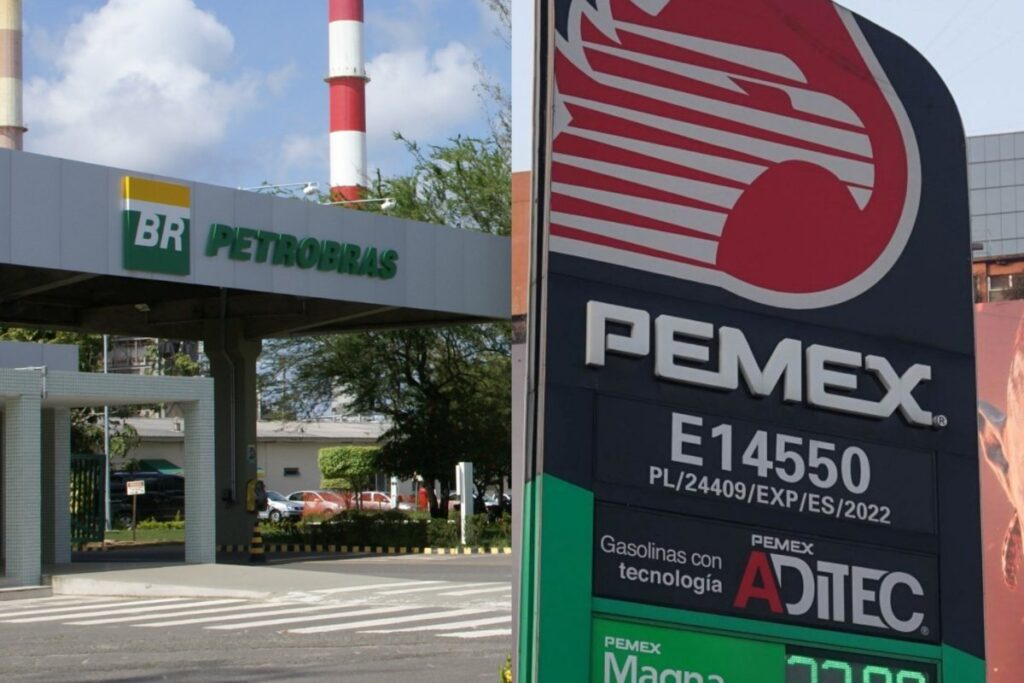 Edificios con losgos de petrobaras y pemex