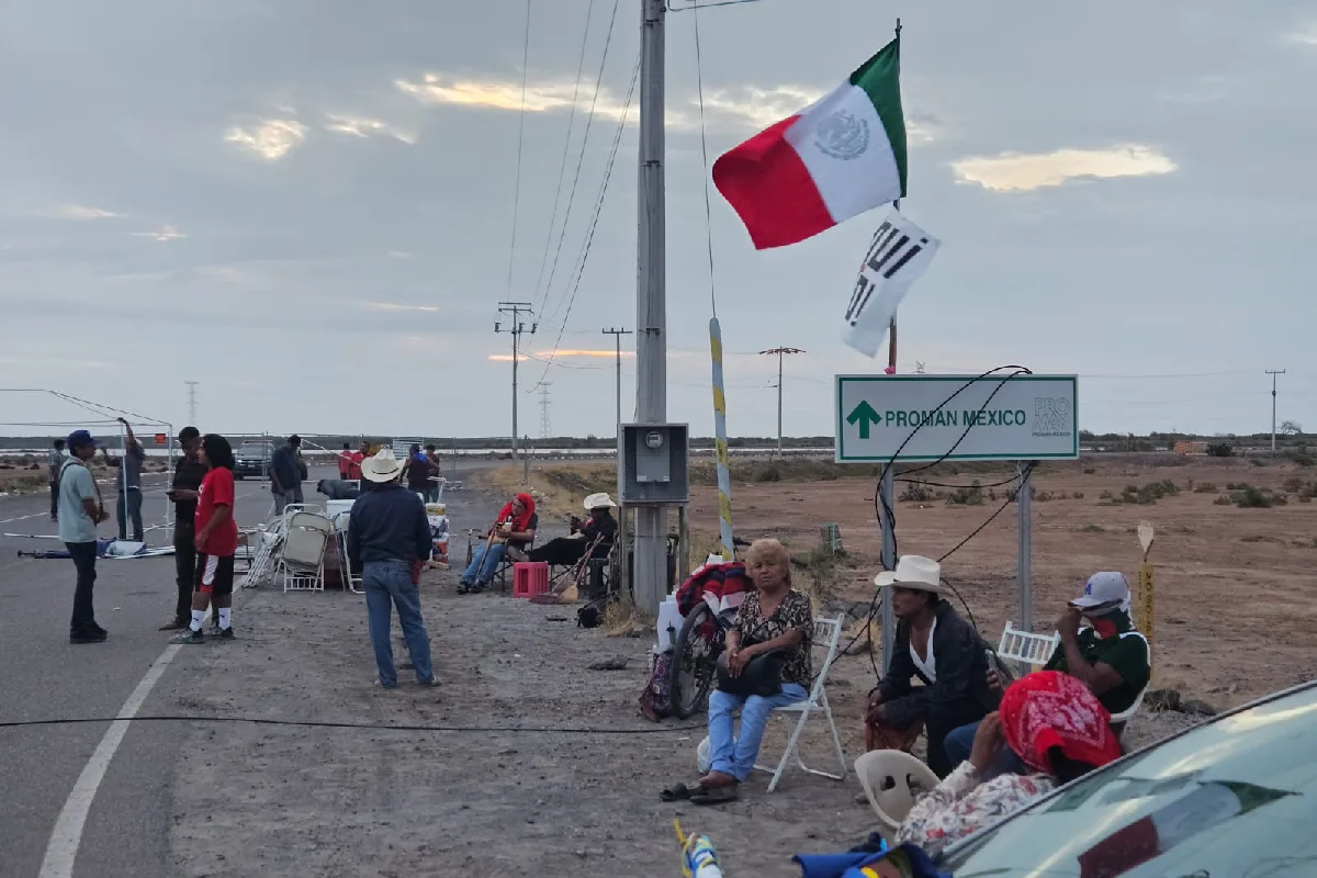 Comunidades y activistas en la Bahía de Ohuira “clausuran” de manera simbólica la planta de amoníaco en Topolobampo
