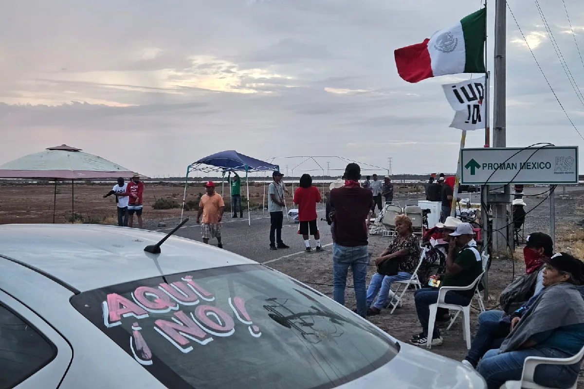 Comunidades y activistas en la Bahía de Ohuira “clausuran” de manera simbólica la planta de amoníaco en Topolobampo