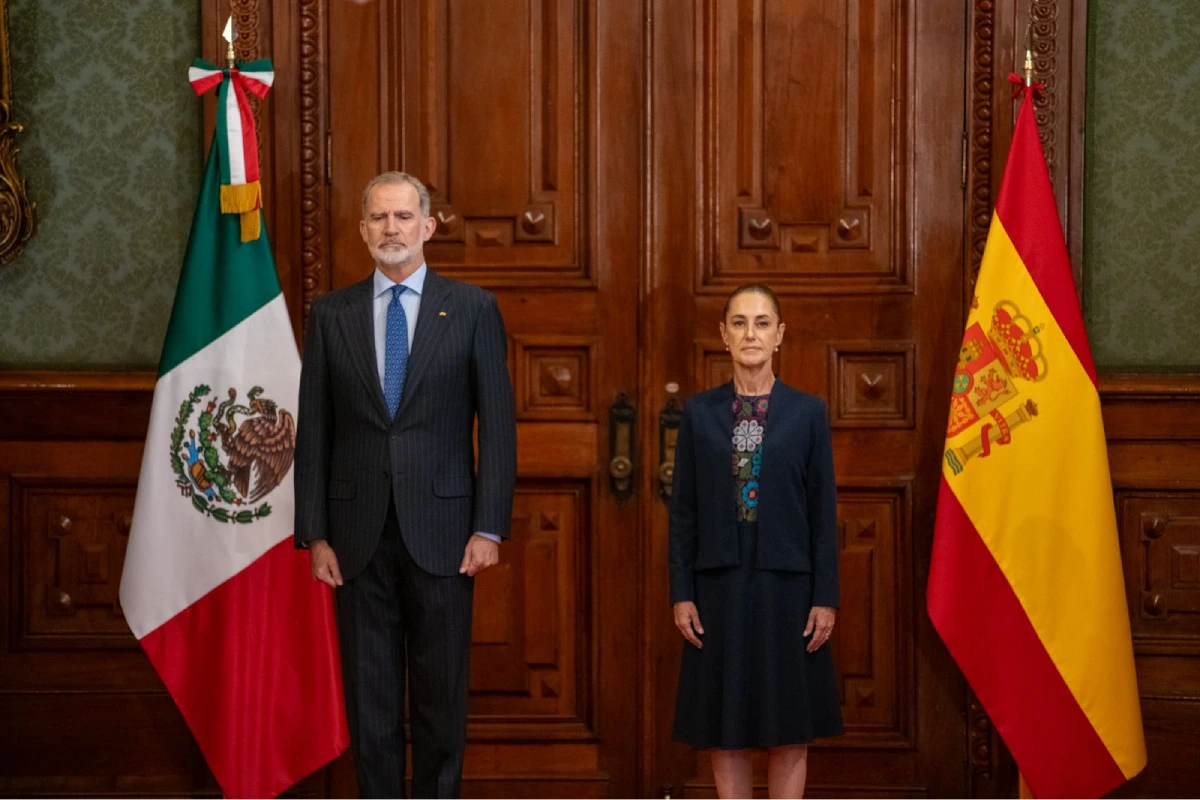 El Rey de España llega a México; se reúne en Palacio Nacional con Sheinbaum