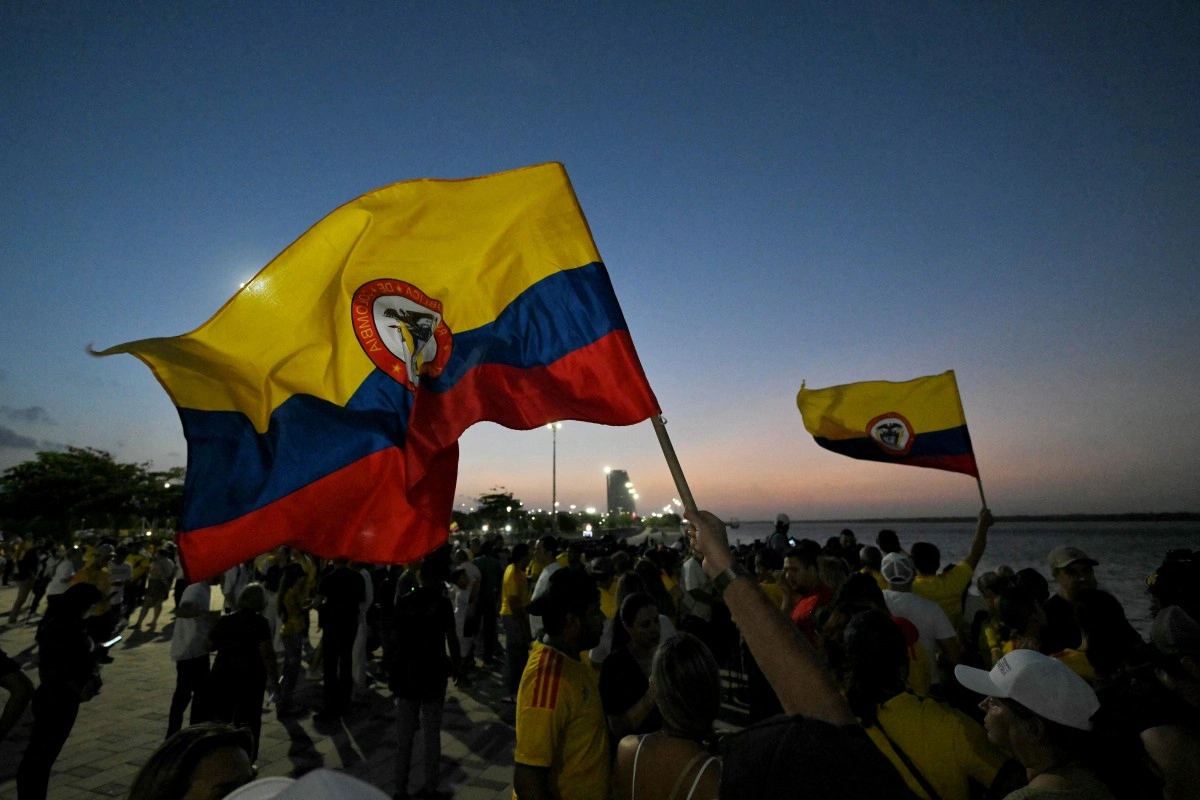 Simpatizantes del candidato presidencial colombiano Abelardo de la Espriella.